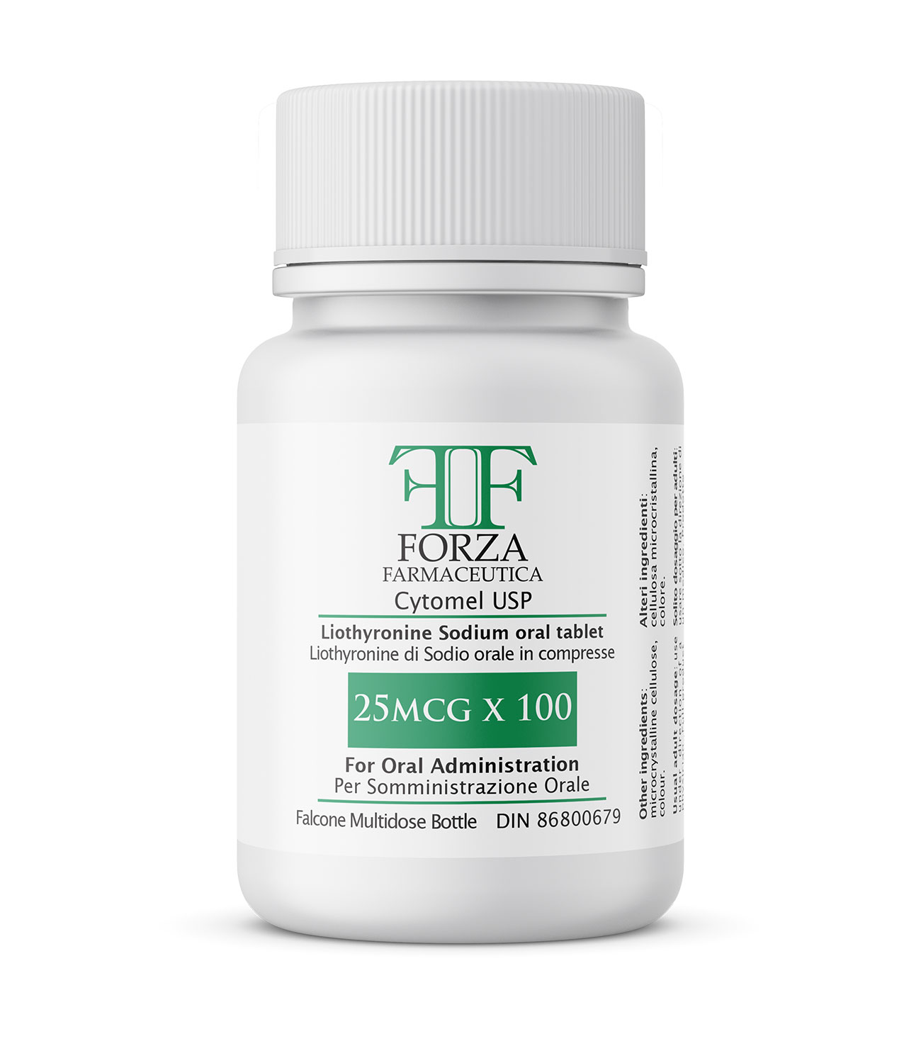 Cytomel USP, 25mcg x 100 by Forza Farmaceutica