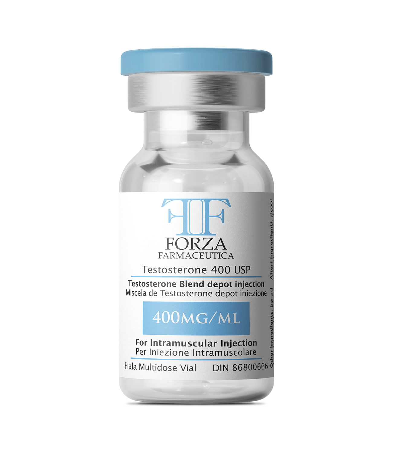 Testosterone 400 USP, 400mL by Forza Farmaceutica