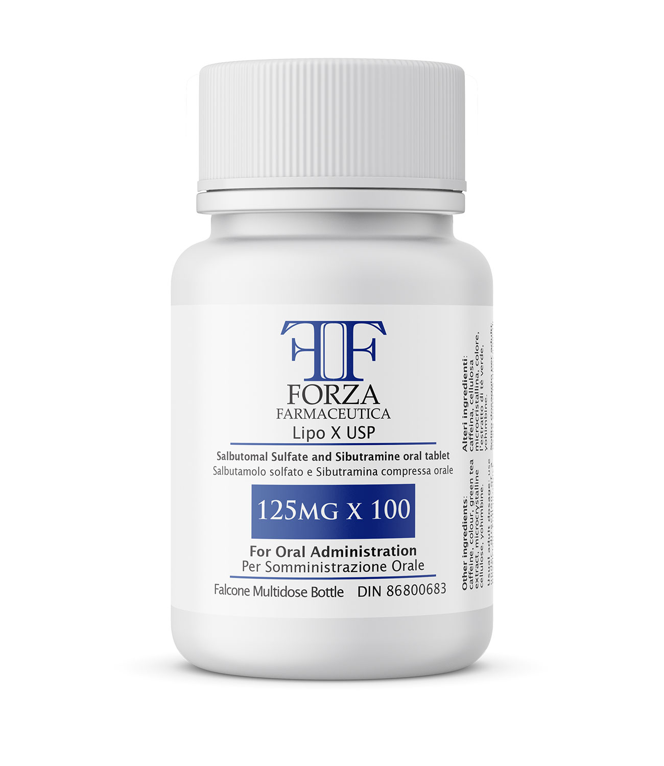 Lipo X USP, 125mg x 100 by Forza Farmaceutica